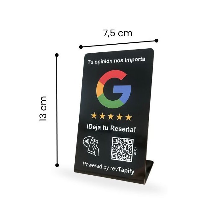 Stand Nfc Para Reseñas De Google De Revtapify Tecnologia Nfc Y Codigo Qr - Imagen 3