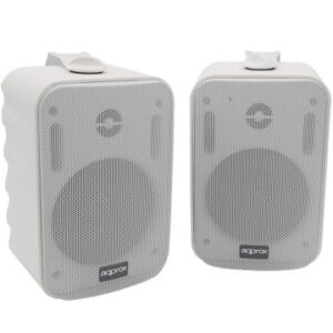 ALTAVOCES 2.0 AUTOAMPLIFICADOS APPROX 15W POR CANAL CON SOPORTE PARA COLGAR ESPECIFICOS PARA SALAS Y AULAS