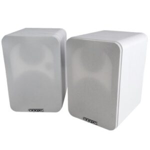 ALTAVOCES 2.0 BLUETOOTH AUTOAMPLIFICADOS APPROX APPSPK02WH 30W POR CANAL BT5.0 RCA OPTICAL COAXIAL USB INCLUYE SOPORTE PARED COLOR BLANCO