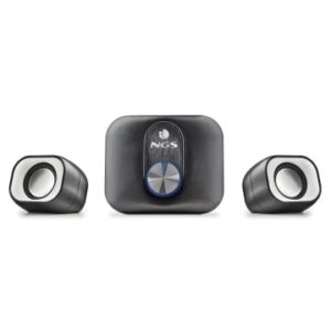 ALTAVOCES 2.1 NGS MINI COMET USB 20W COLOR NEGRO