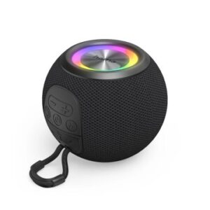 ALTAVOZ BLUETOOTH PORTABLE HAMA BALL SHAPE 5W ILUMINACION LED TWS BATERIA 10h MANOS LIBRES COLOR NEGRO
