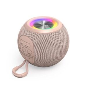 ALTAVOZ BLUETOOTH PORTABLE HAMA BALL SHAPE 5W ILUMINACION LED TWS BATERIA 10h MANOS LIBRES COLOR ROSA