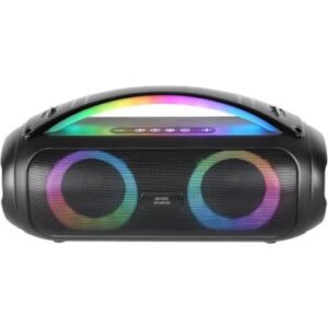 ALTAVOZ BLUETOOTH PORTABLE MARS GAMING MSPULSEW NEGRO 50W ULTRABASS RGB BAT. 8h BT USB AUX FM MicroSD