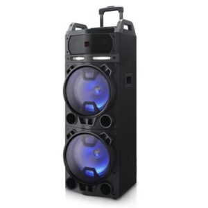 ALTAVOZ BLUETOOTH TROLLEY AIWA KBTUS-900 BLUETOOTH 4.2 SALIDA 100W RMS BATERIA 7000mAh RADIO FM 2 MICROFONOS INALAMBRICOS INCLUIDOS