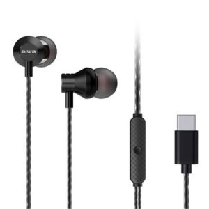 AURICULAR INTRAUDITIVO USB-C AIWA ESTM-50USB-C/BK COLOR NEGRO MICROFONO INTEGRADO MANDO A DISTANCIA DRIVER 10mm