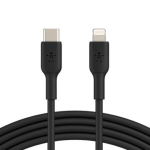 CABLE USB-C A LIGHTNING 1M BELKIN CAA003BT1MBK BOOST CHARGE 1m COLOR NEGRO