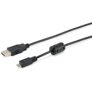 CABLE USB-A A MICROUSB 1.8M EQUIP CON FERRITA 128551