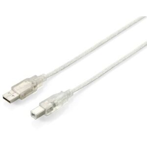 CABLE USB-A A USB-B 3M EQUIP USB 2.0 TRANSPARENTE 3M