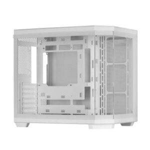 CAJA ATX SEMITORRE GAMING MARS GAMING MC3TCORE COLOR BLANCO 3 PANELES DE CRISTAL TEMPLADO DOBLE CAMARA LATERAL