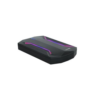 CAJA EXTERNA 2.5" USB 3.0 TOOQ TQE-2599RGB PARA HD HASTA 9.5MM SATA USB 3.0/3.1 GEN1 GAMING CON ILUMINACION RGB