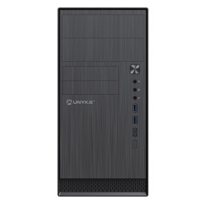 caja-micro-atx-unyka-aero-c12-frontal-aluminio-cepillado-usb30-usb-c-color-negro-sin-fa