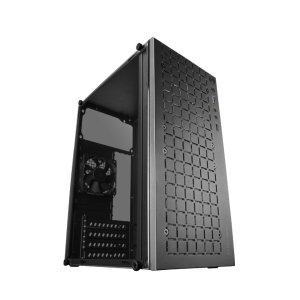 CAJA MICROATX GAMING MARS GAMING MC-1000 BLACK FRONTAL METAL-MESH VENTANA LATERAL COMPLETA SIN FUENTE DE ALIENTACION