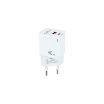 cargador-de-pared-tooq-tqwc-ganqcpd30wt-usb-c-pd-usb-a-qc-30w-blanco