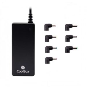 CARGADOR UNIVERSAL DE PORTATIL COOLBOX COO-NB065-0 GAN USB-C 65W 14 TIPS 15V-20V