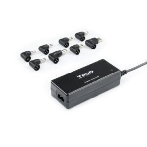 CARGADOR UNIVERSAL DE PORTATIL TOOQ TQLC-65BS02AT 65W AUTOMATICO 8 CONECTORES PUERTO USB