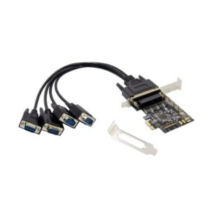 CONTROLADORA PCIe CONCEPTRONIC 4 PUERTOS SERIE COMPATIBLE LOW PROFILE