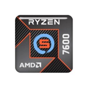 CPU AMD AM5 RYZEN 5 7600 3.6Ghz - 5.2Ghz 6 CORE 3MB 32MB CACHE 64BIT 65WAT BOX