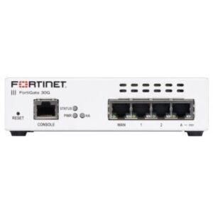 FORTINET FORTIGATE FG-30G 4X GE RJ45 PORTS (INCLUDING 3X INTERNAL PORTS, 1X WAN PORTS)