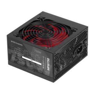 FUENTE DE ALIMENTACION MARS GAMING MPIII 750W, EFICIENCIA 85% PFC ACTIVO VENT 12x12 14db HASWELL DESTINADA PARA REPARACIONES