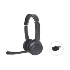 HEADSET BLUETOOTH CONCEPTRONIC POLONA04BA CARGA USB-C CANCELACION DE RUIDO MANOS LIBRES 40HRS