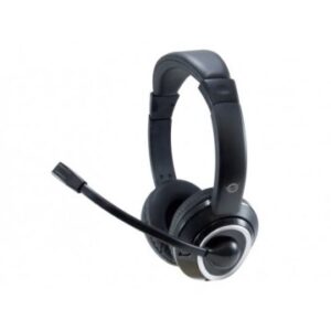 HEADSET CONCEPTRONIC POLONA CONEXION JACK 3.5MM MICROFONO FLEXIBLE CONTROL DE VOLUMEN INCLUYE ADAPTADOR 1 A 2 JACKS 3.5MM COLOR NEGRO