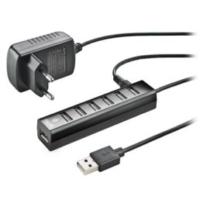 HUB USB 2.0 NGS A 7xUSB-A CON ADAPTADOR DE CORRIENTE