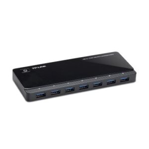 HUB USB 3.0 TP-LINK UH720 USB 3.0 7 PUERTOS + 2 PUERTOS DE CARGA DISEÑO ESCRITORIO CON ADPTADOR DE CORRIENTE