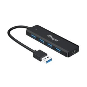 HUB USB 3.2 EQUIP LIFE A 4 PUERTOS USB 3.2 INCLUYE ADAPTADOR USB-C