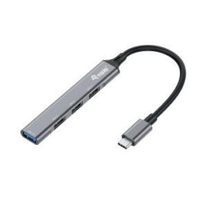 HUB USB-C EQUIP LIFE A 1xUSB-A 3.0 3xUSB-A 2.0 CARCASA ALUMINIO
