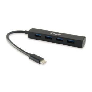HUB USB EQUIP LIFE USB-C A 4 PUERTOS TIPO A USB 3.0