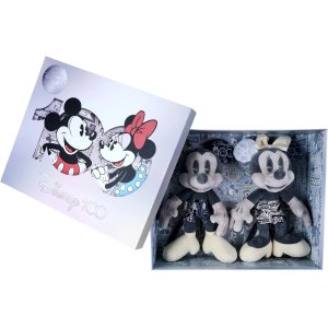 JUGUETE SIMBA TOYS EDICION COLECCIONISTA PELUCHE MICKEY Y MINNIE MOUSE CAJA DE REGALO Y NUMERO DE SERIE