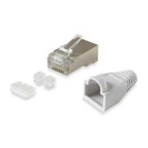 KIT 100 CONECTORES RJ45 EQUIP CATEGORIA 6 FTP CON GUIA Y CAPUCHON