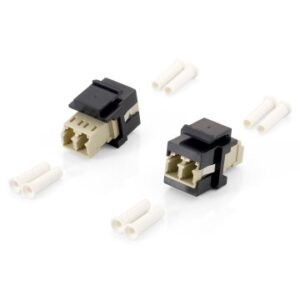 KIT 8 UDS ADAPTADOR FIBRA OPTICA KEYSTONE LC DUPLEX
