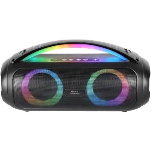 (Km0) ALTAVOZ BLUETOOTH PORTABLE MARS GAMING MSPULSEW NEGRO 50W ULTRABASS RGB BAT. 8h BT USB AUX FM MicroSD CASH30