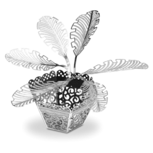 MAQUETA 3D METAL FASCINATIONS PLANTA SAGO PALM TREE MONTAJE SIN PEGAMENTO NI SOLDADURA MAQUETAS 3D