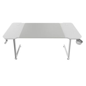 MESA MARS GAMING MGD X140 CHASIS DE ACERO TABLERO BLANCO 140x60 DISEÑO FIBRA CARBONO ALF. XXL