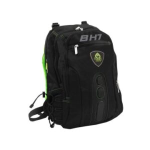 MOCHILA GAMING KEEP OUT BK7 PARA PORTATILES 15,6" CON MULTIPLES BOLSILLOS COLOR NEGRO Y VERDE