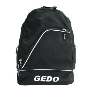 MOCHILA GEDO NAPOLI 4 COMPARTIMIENTOS UNO INFERIOR PARA BOTAS ACOLCHADA COLOR NEGRA