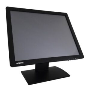 MONITOR 17" TACTIL TPV APPROX APPMT17W5 VGA, USB, NEGRO 5MS 300cd/m2 INCLINABLE BASE ANTIVIBRACIÓN, TACTIL DE 5 HILOS