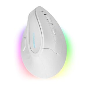 MOUSE MARS GAMING MMSKW WIRELESS ERGO PAW3104PRO 8400 DPI AJUSTABLE 9 BOTONES MECANICOS HUANO BLANCO