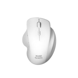 MOUSE MARS GAMING WIRELESS ERGO MMWERGO WHITE 3200DPI SWITCHES MECANICOS KAILH DISE¥O ERGONOMICO DIESTROS RECEPTOR NANO 2.4GHz