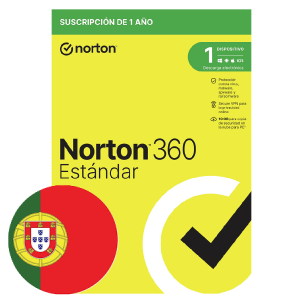 NORTON 360 STANDARD 10GB PORTUGUES 1 USER 1 DEVICE 12MO **L. ELECTRONICA