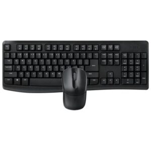 TECLADO Y MOUSE RAPOO WIRELESS X1800 PRO 2,4GHz 1000 DPI RESISTENTE A SALPICADURAS BATERIA COLOR NEGRO