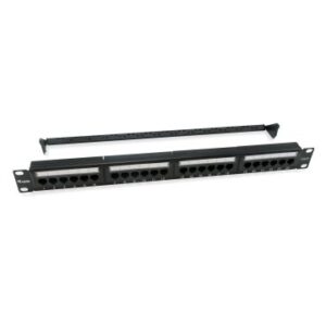 PATCH PANEL 24 PUERTOS UTP CATEGORIA 6 1U COLOR NEGRO