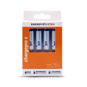 PILAS AAA RECARGABLES ENERGY SISTEM CON CONECTOR USB-C 1110mWh PACK DE 4