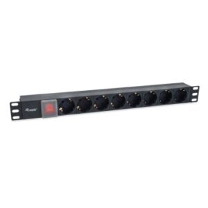 REGLETA ALIMENTACION RACK 19" 1U 8 TOMAS CON INTERRUPTOR CABLE IEC 14 ESPECIAL SAI