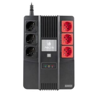 SAI NGS 600VA CON BATERÍA INCORPORADA 12V/7, FUNCIÓN AVR, 6 TOMAS SCHUKO