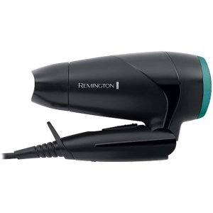SECADOR DE PELO REMINGTON D1500 COMPACTO 2 AJUSTES 2000W DIFUSOR EXTRAIBLE COLOR NEGRO
