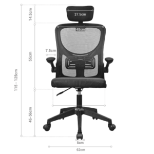 SILLA ERGONOMICA MARS GAMING MGCERGOPLUS GRIS MALLA TRANSPIRABLE REPOSACABEZAS Y REPOSABRAZOSAJUSTABLE