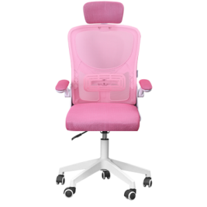 SILLA ERGONOMICA MARS GAMING MGCERGOPLUSWPK ROSA Y BLANCO MALLA TRANSPIRABLE REPOSACABEZAS REPOSABRAZOS AJUSTABLE